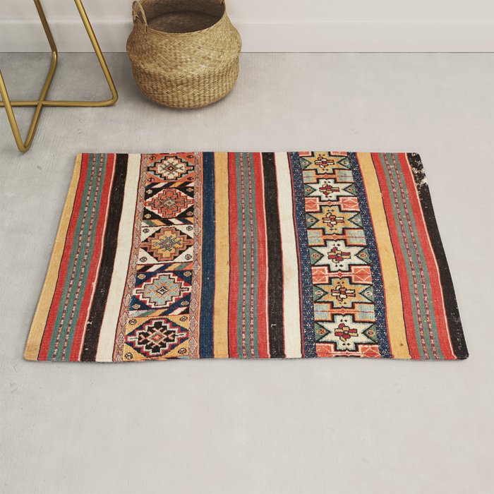 Salé  Antique Morocco North African Flatweave Rug Print Rug Gallery Image 1