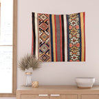 Salé  Antique Morocco North African Flatweave Rug Print Wall Tapestry Gallery Image 2