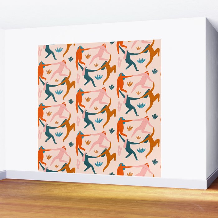Nymphs pattern Wall Mural Gallery Image 2