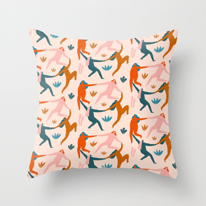 Nymphs pattern Throw Pillow Gallery Image 6