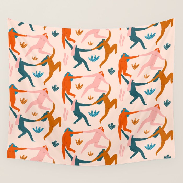 Nymphs pattern Wall Tapestry Gallery Image 1