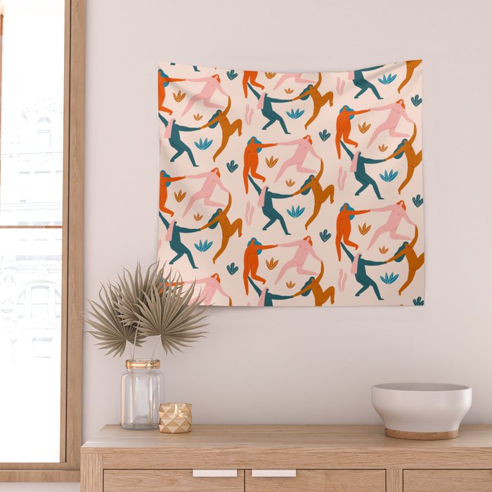 Nymphs pattern Wall Tapestry Gallery Image 2
