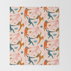 Nymphs pattern Throw Blanket Gallery Image 2
