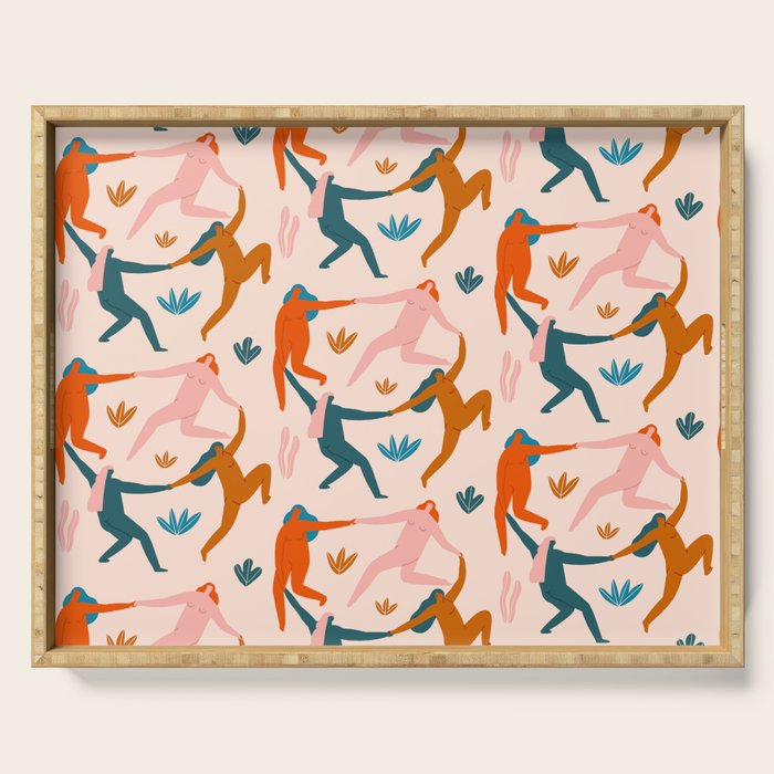 Nymphs pattern Serving Tray Gallery Image 1