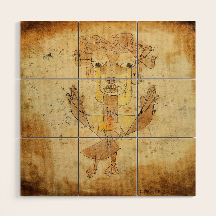  Paul Klee Angelus Novus 1920 Wood Wall Art Gallery Image 1