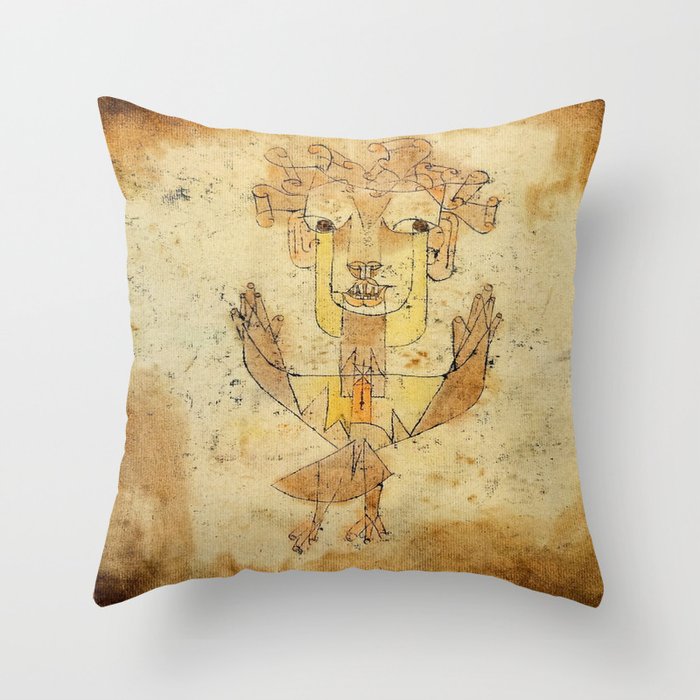  Paul Klee Angelus Novus 1920 Throw Pillow Gallery Image 6