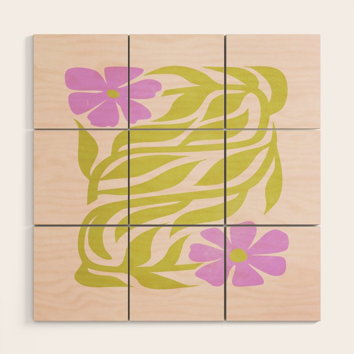 Lilac & Lime: Les Fleurs | Flower Market Color Series 02 Wood Wall Art Gallery Image 1