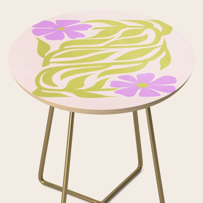 Lilac & Lime: Les Fleurs | Flower Market Color Series 02 Side Table Gallery Image 2