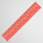 Boho, Raindrop, Mudcloth, Coral Table Runner Gallery Image 3
