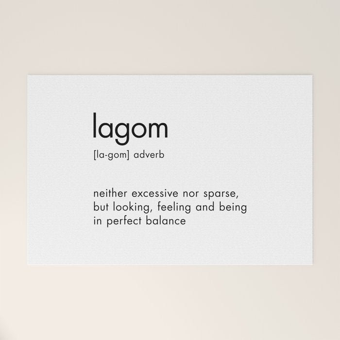 Lagom Definition Welcome Mat Gallery Image 1