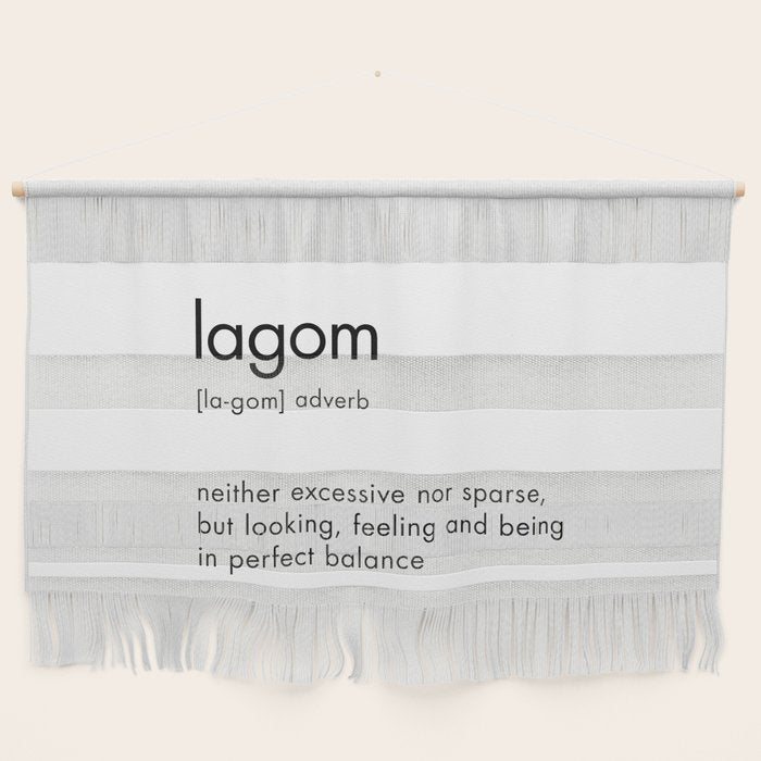 Lagom Definition Wall Hanging Gallery Image 1