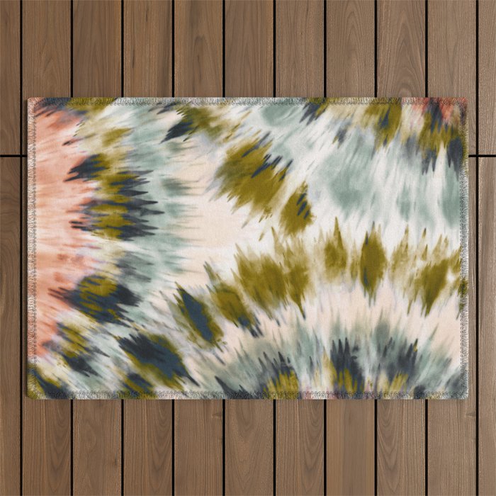 Mosaic tie dye 45B Outdoor Rug Gallery Image 1