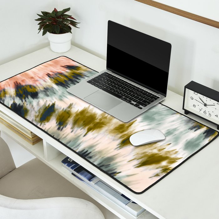Mosaic tie dye 45B Desk Mat Gallery Image 2