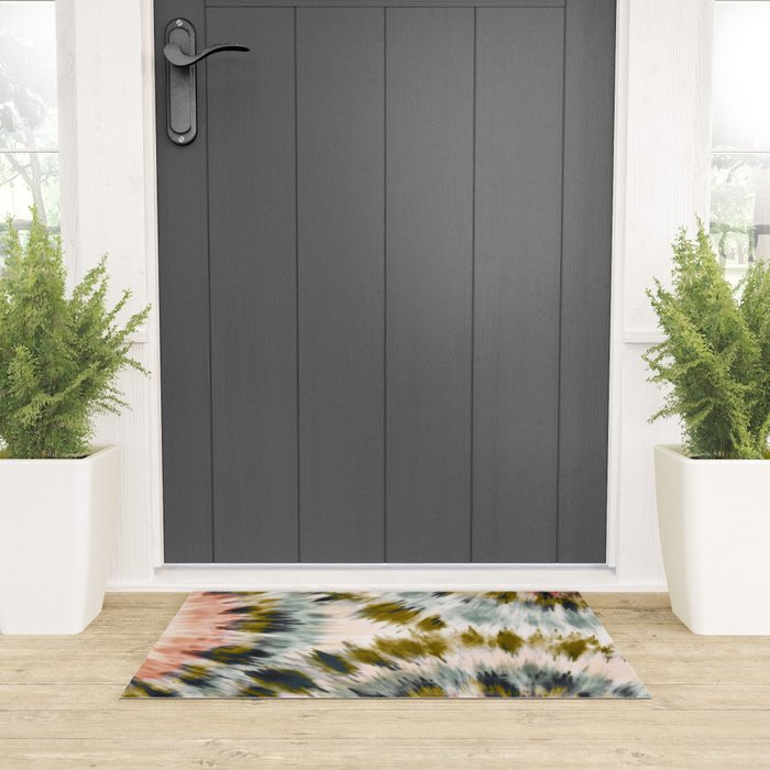 Mosaic tie dye 45B Welcome Mat Gallery Image 3