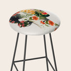 Minimal Collage Floral Portrait 4 Stool Gallery Image 2