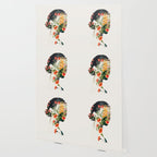 Minimal Collage Floral Portrait 4 Wallpaper Gallery Image 2