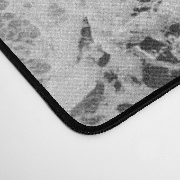 Surfer girls from above in Ericeira Portugal | Ocean wanderlust photography black and white print Desk Mat Gallery Image 4