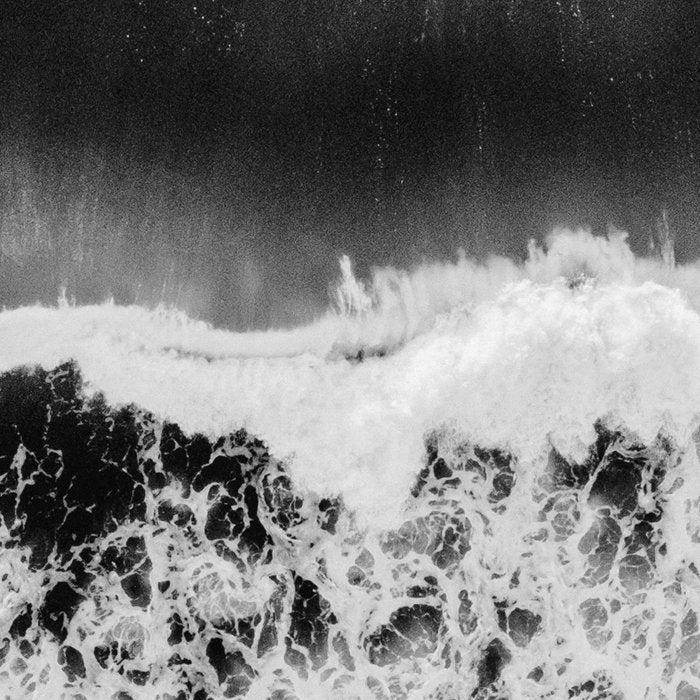 Surfer girls from above in Ericeira Portugal | Ocean wanderlust photography black and white print Coffee Mug Gallery Image 2