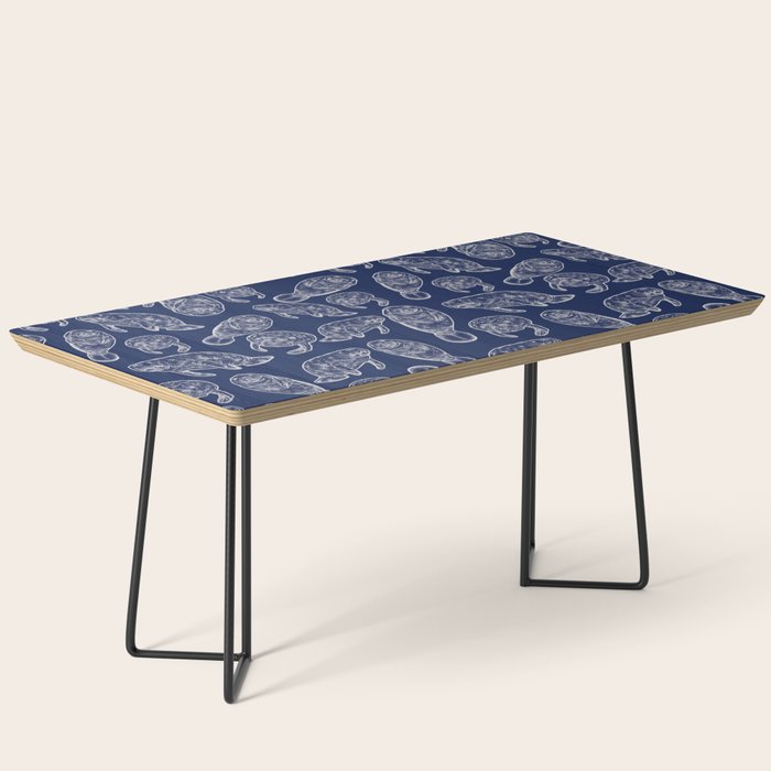 Manatees - Navy Coffee Table Gallery Image 1