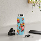 Hearts in Blue  Water Bottle Gallery Image 4