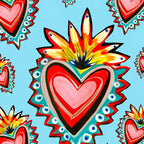 Hearts in Blue  Coffee Mug Gallery Image 2