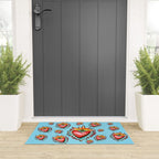 Hearts in Blue  Welcome Mat Gallery Image 3