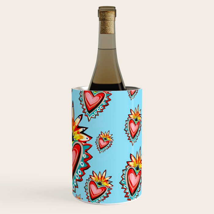 Hearts in Blue  Wine Chiller Gallery Image 3