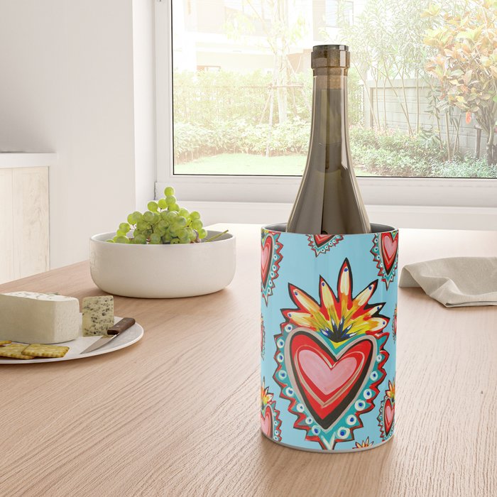 Hearts in Blue  Wine Chiller Gallery Image 4