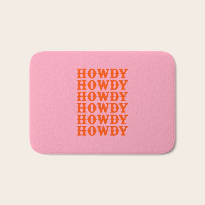 howdy howdy howdy Bath Mat Gallery Image 1