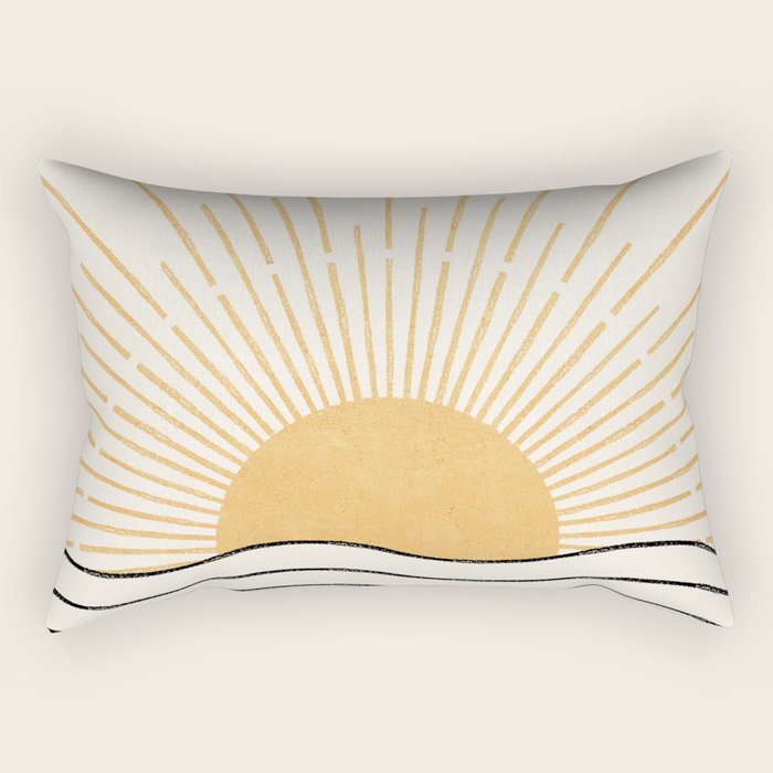 The Sun and The Sea Rectangular Pillow Gallery Image 2