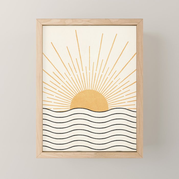 The Sun and The Sea Mini Art Print Gallery Image 1