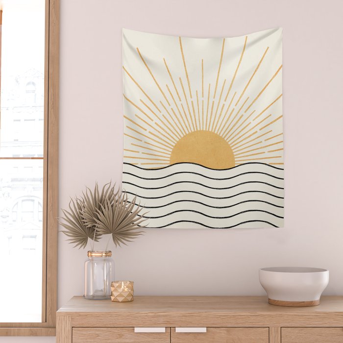 The Sun and The Sea Wall Tapestry Gallery Image 2