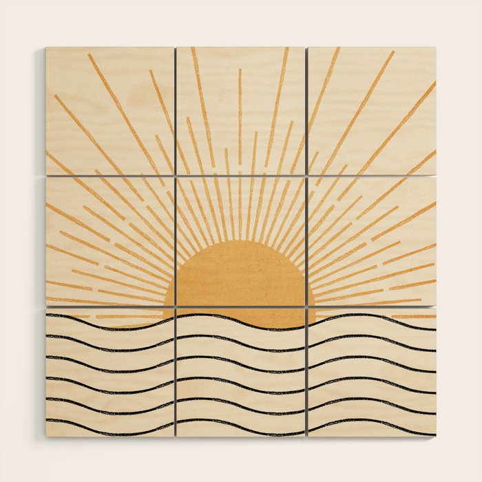 The Sun and The Sea Wood Wall Art Gallery Image 1