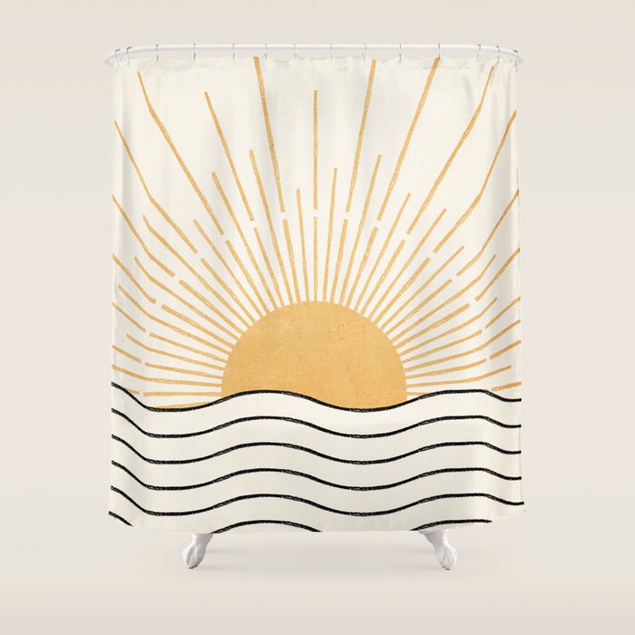 The Sun and The Sea Shower Curtain Gallery Image 1