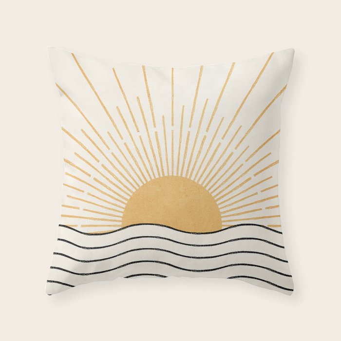 The Sun and The Sea Throw Pillow Gallery Image 6