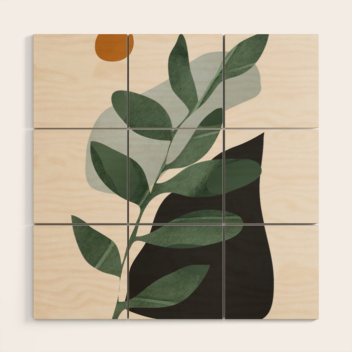 abstract minimal 33/3 Wood Wall Art Gallery Image 1
