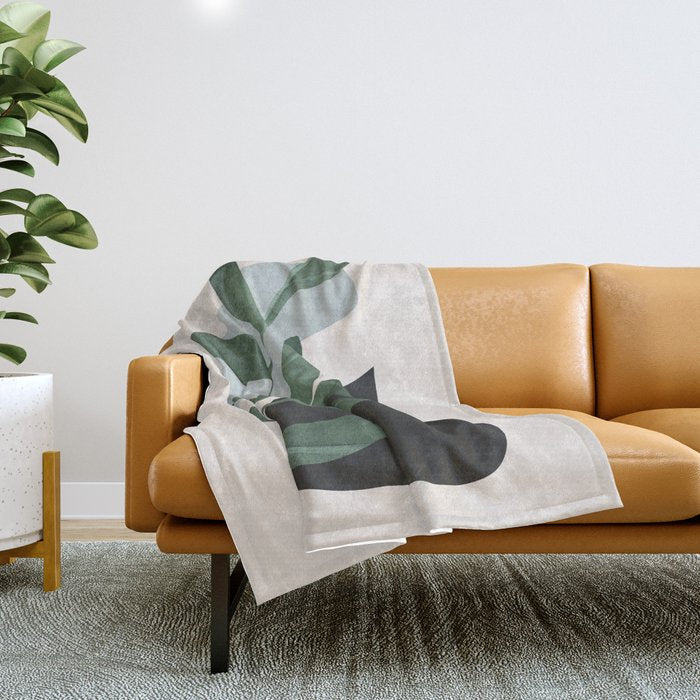 abstract minimal 33/3 Throw Blanket Gallery Image 1