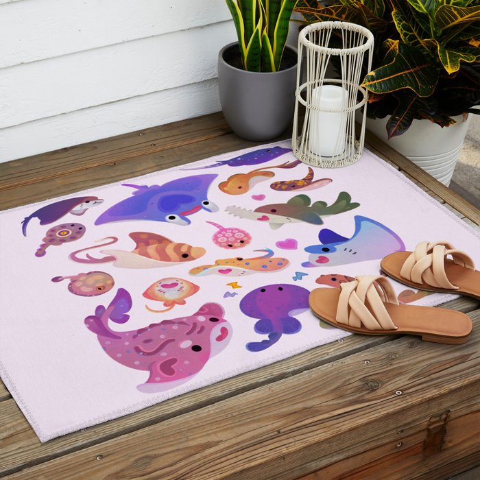 Ray day 2 - pastel Outdoor Rug Gallery Image 2
