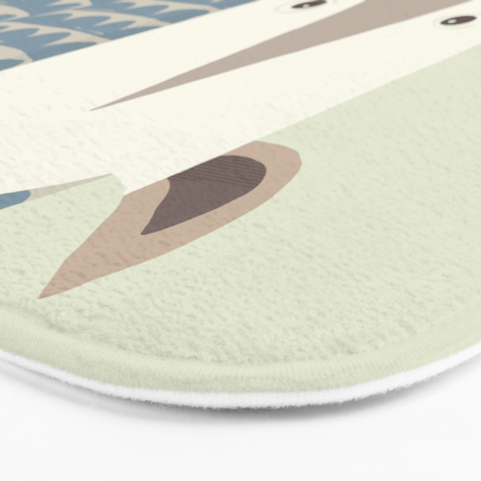 Whimsical Rhinoceros Bath Mat Gallery Image 3