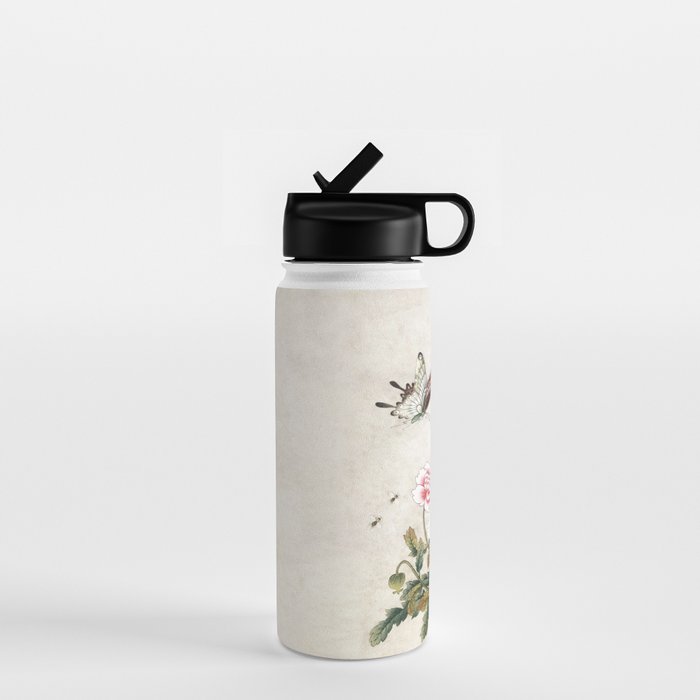 Butterflies and flowers : Minhwa-Korean traditional/folk art Water Bottle Gallery Image 1