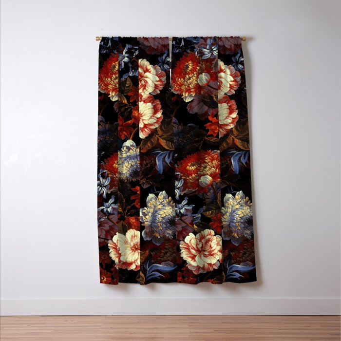 EXOTIC GARDEN - NIGHT XXIII Window Curtain Gallery Image 3