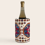 Kozak Bergama Turkish  Antique Rug Print Wine Chiller Gallery Image 1