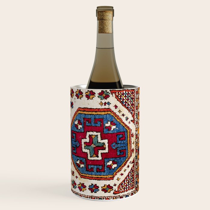 Kozak Bergama Turkish  Antique Rug Print Wine Chiller Gallery Image 3