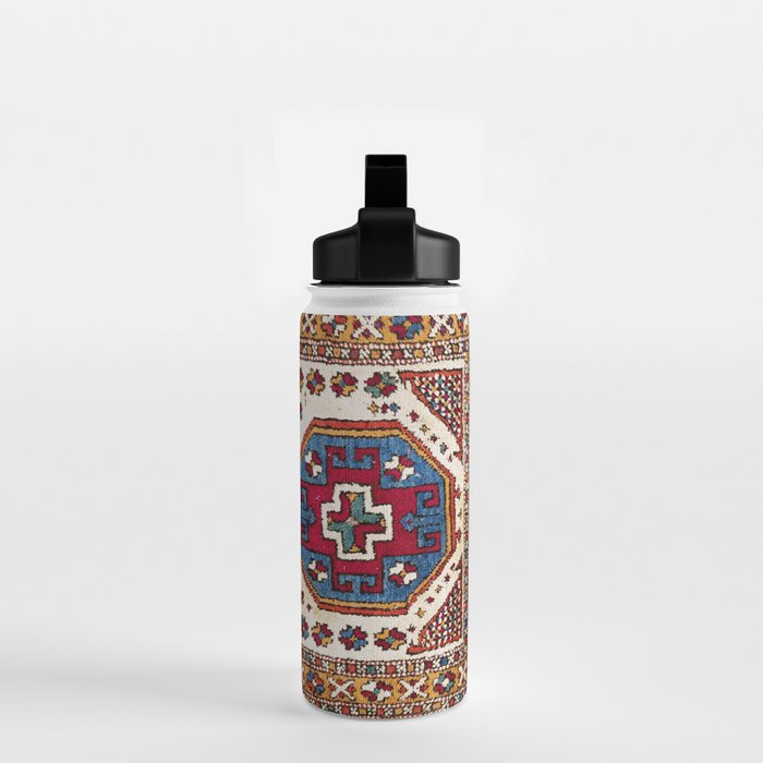 Kozak Bergama Turkish  Antique Rug Print Water Bottle Gallery Image 2