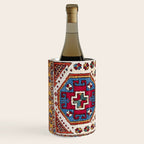 Kozak Bergama Turkish  Antique Rug Print Wine Chiller Gallery Image 2