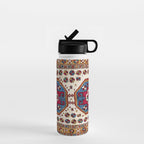 Kozak Bergama Turkish  Antique Rug Print Water Bottle Gallery Image 1