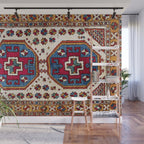 Kozak Bergama Turkish  Antique Rug Print Wall Mural Gallery Image 1