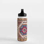 Kozak Bergama Turkish  Antique Rug Print Water Bottle Gallery Image 3