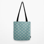 Bows & Ribbons Pattern LIV Teal Green Tote Bag Gallery Image 2