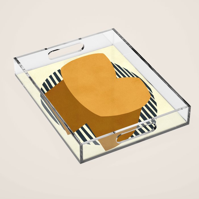 Modern abstract shape N01 Acrylic Tray Gallery Image 1